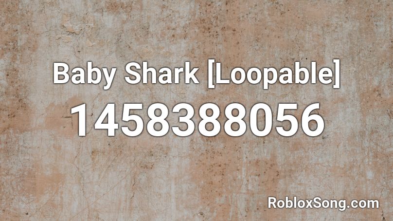 baby shark roblox id