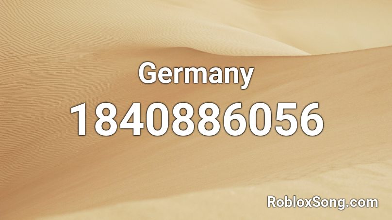 Germany Roblox ID