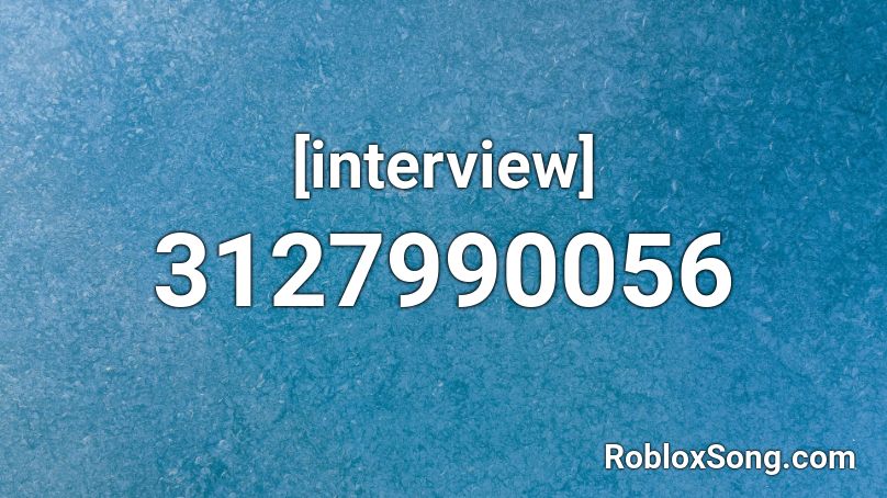 [interview] Roblox ID