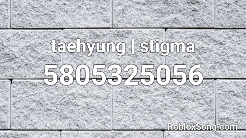 taehyung | stigma Roblox ID