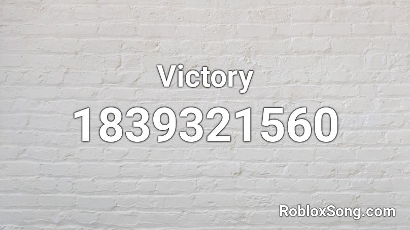 Victory Roblox ID