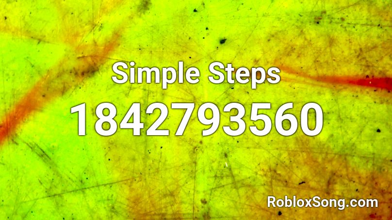 Simple Steps Roblox ID