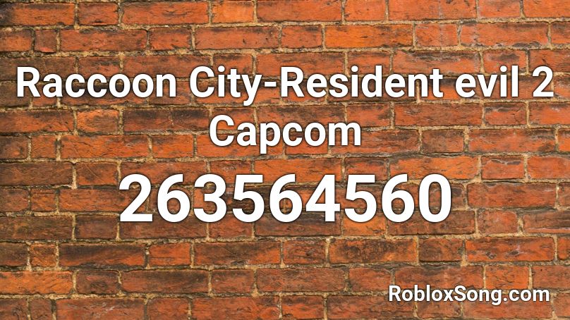 Raccoon City-Resident evil 2 Capcom Roblox ID