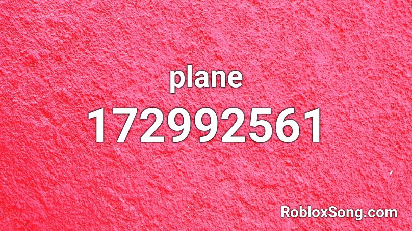 plane Roblox ID