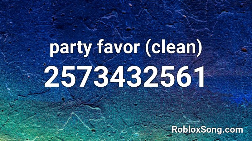 party favor Roblox ID