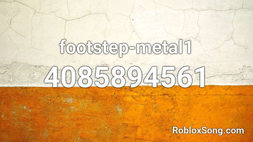 footstep-metal1 Roblox ID