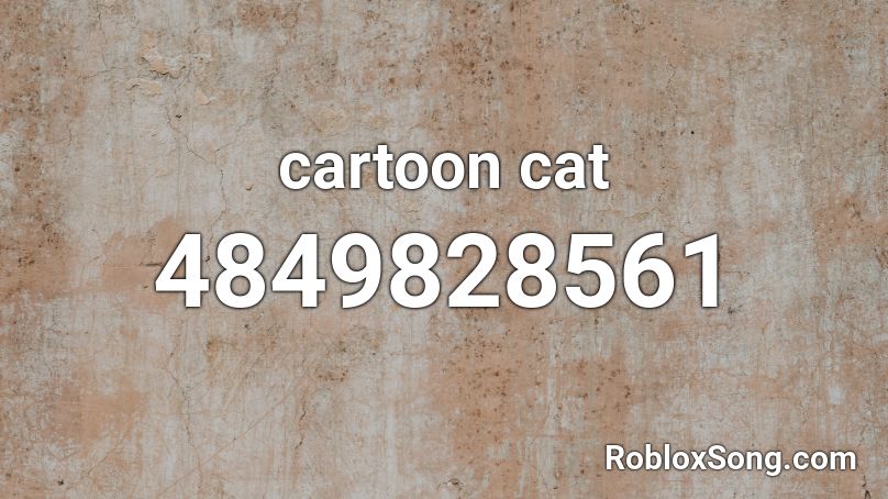 cartoon cat Roblox ID