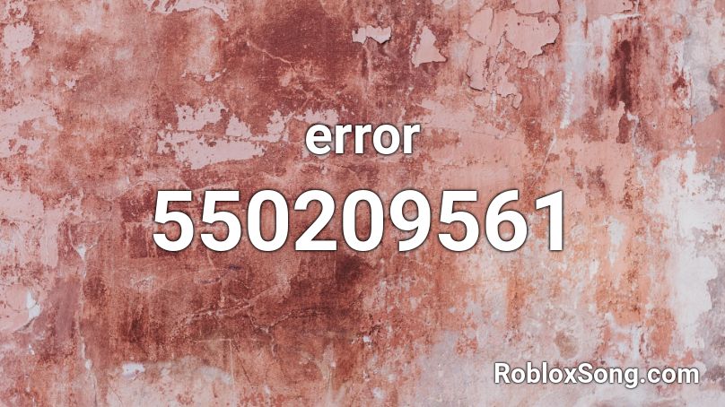 error Roblox ID