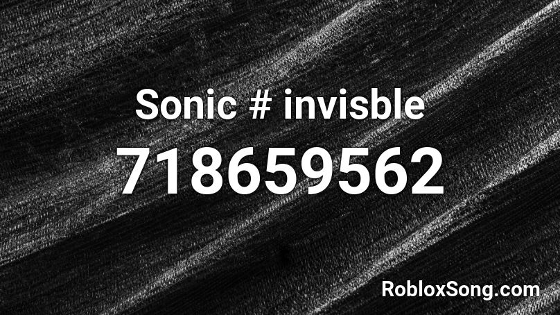 Sonic # Invincibility Roblox ID