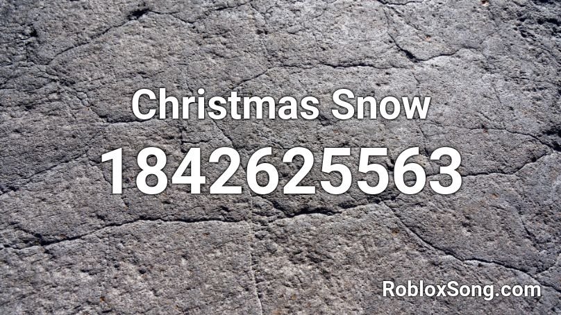 Christmas Snow Roblox ID