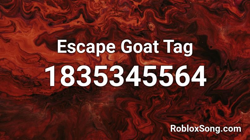 Escape Goat Tag Roblox ID