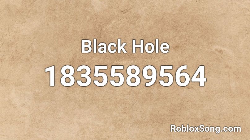 Black Hole Roblox ID