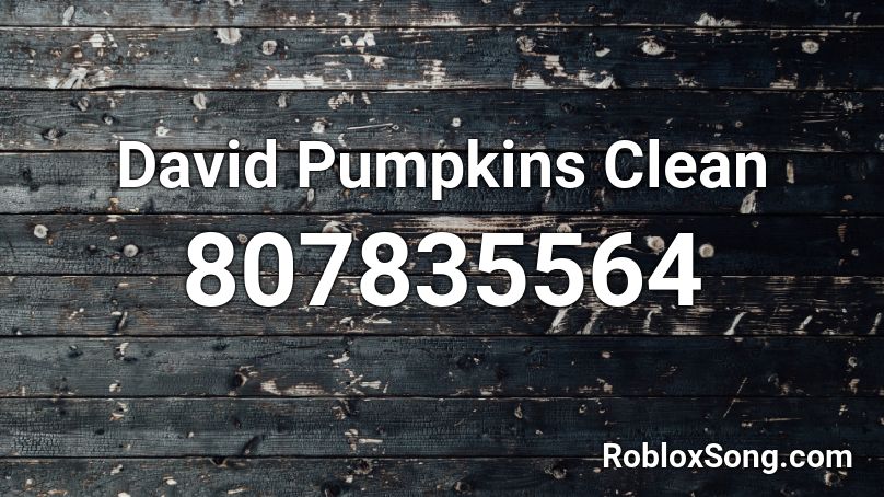 David Pumpkins Clean Roblox ID