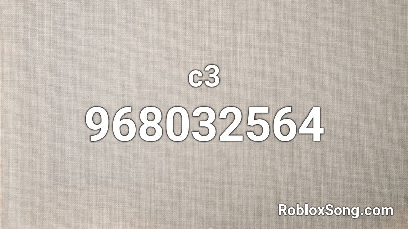 c3 Roblox ID