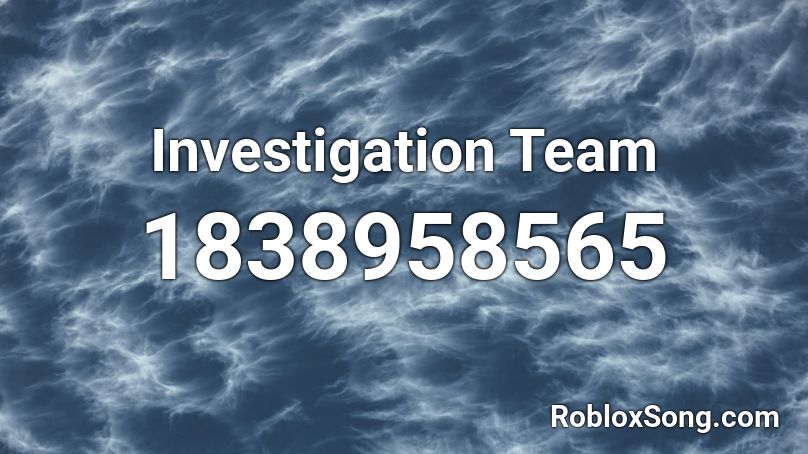 Investigation Team Roblox ID