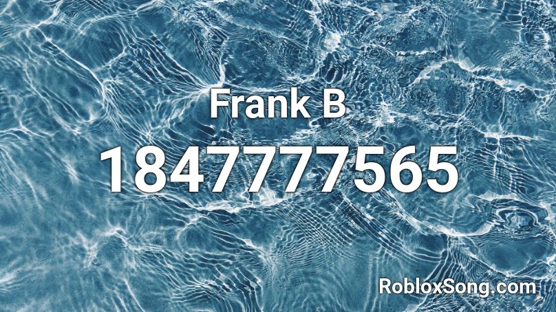 Frank B Roblox ID