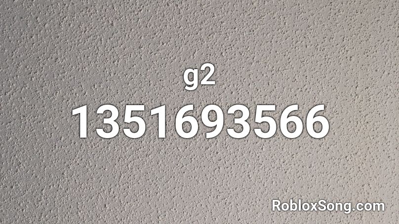 g2 Roblox ID