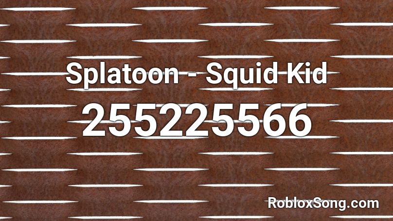 Splatoon - Squid Kid Roblox ID