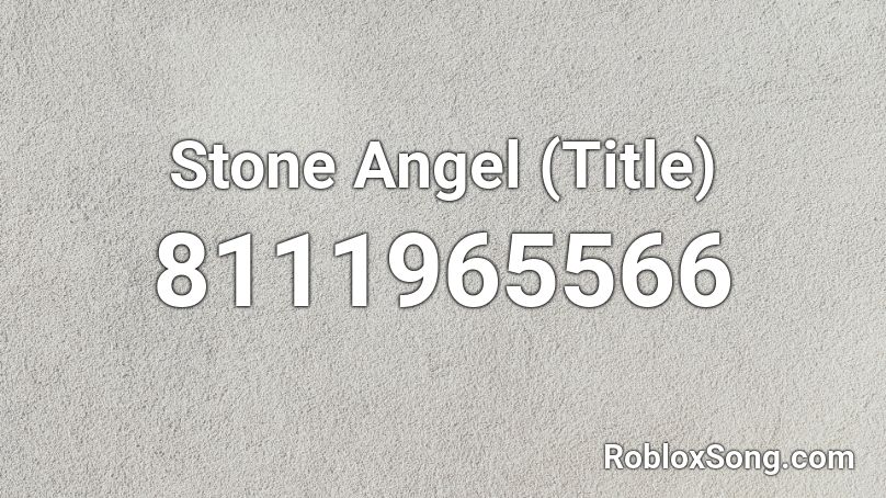 Stone Angel (Title) Roblox ID