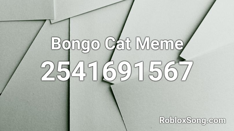 Bongo Cat Meme Roblox ID