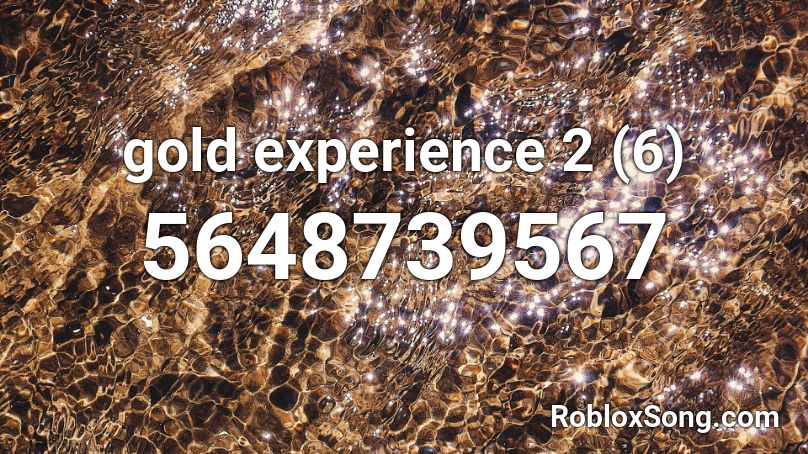 gold experience 2 (6) Roblox ID