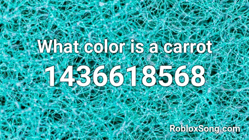 What color is a carrot Roblox ID