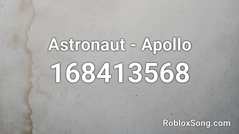Astronaut - Apollo Roblox ID