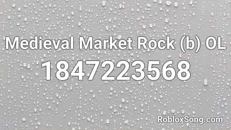 Medieval Market Rock (b) OL Roblox ID