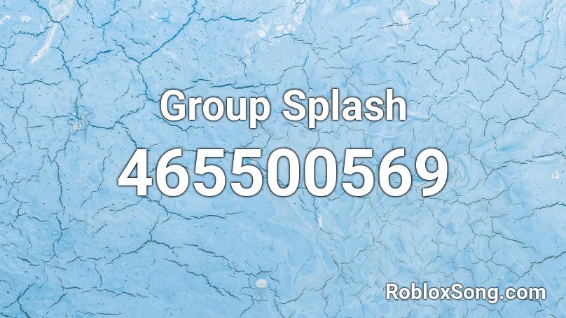 Group Splash Roblox ID