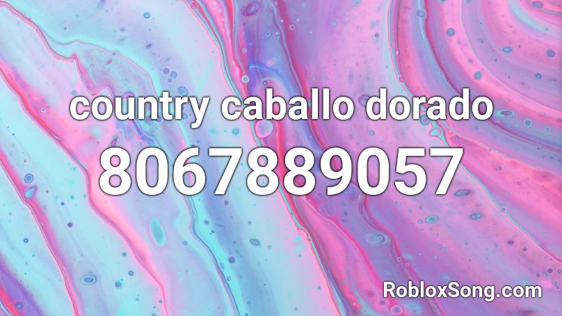 Cballo Dorado Roblox ID