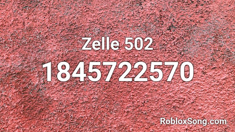 Zelle 502 Roblox ID