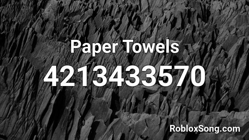 Paper Towels Roblox ID