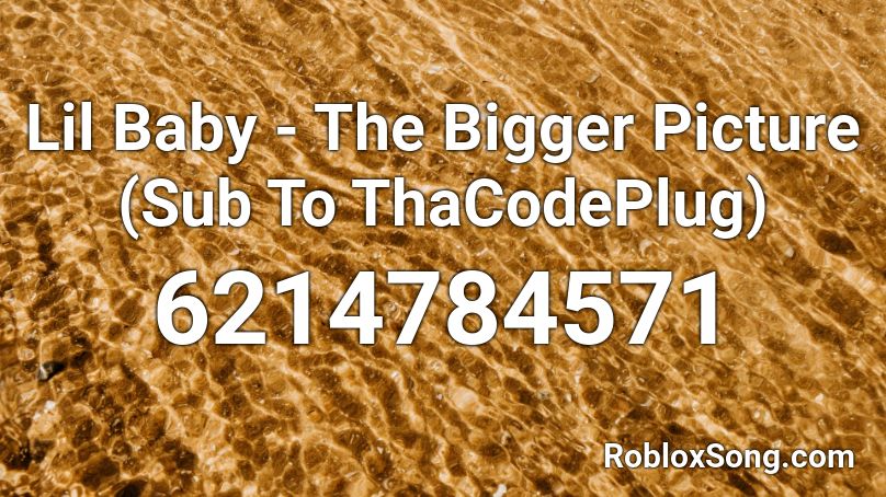 Lil Baby The Bigger Picture Sub To Thacodeplug Roblox Id Roblox Music Codes - woah lil baby roblox id