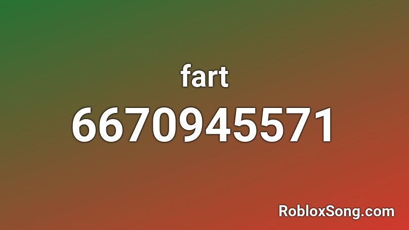 fart Roblox ID