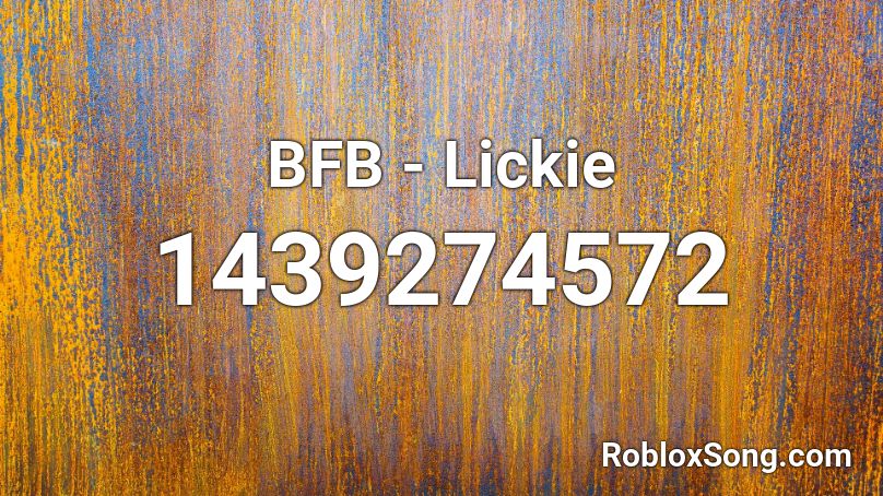 BFB - Lickie Roblox ID