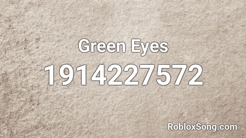 Green Eyes Roblox ID