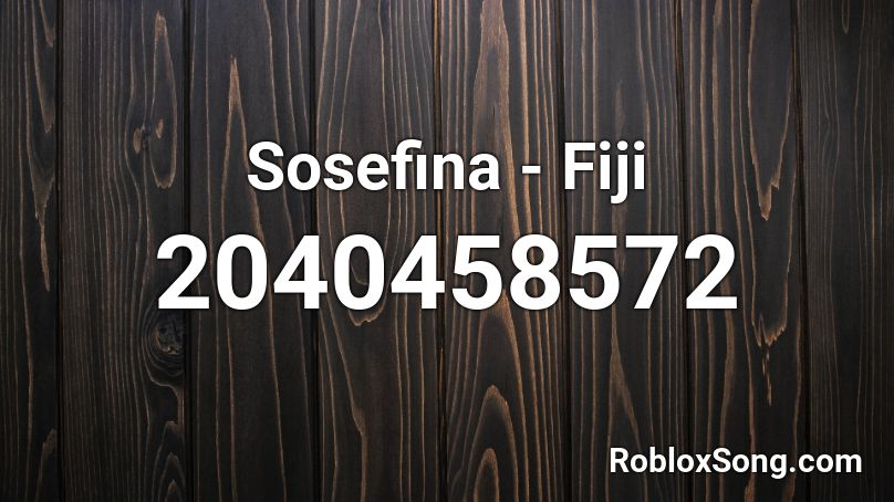 Sosefina - Fiji Roblox ID