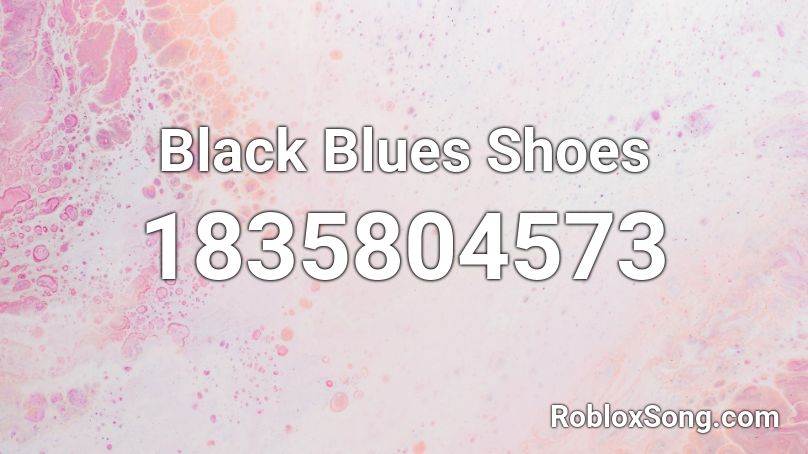 Black Blues Shoes Roblox ID