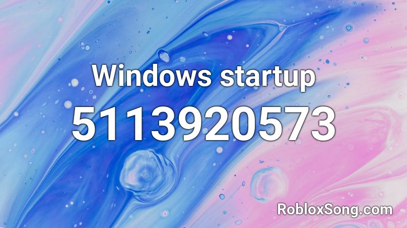 Windows startup Roblox ID