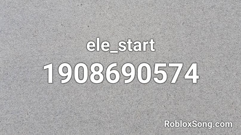 ele_start Roblox ID
