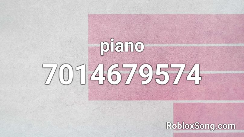 piano Roblox ID