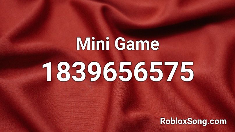 Mini Game Roblox ID