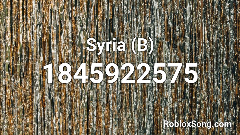 Syria (B) Roblox ID