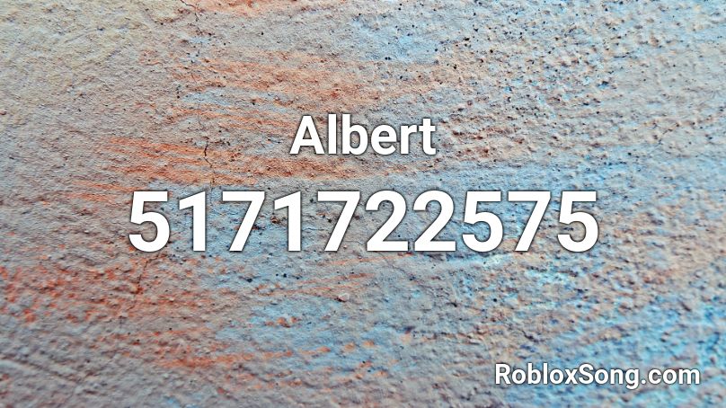 Albert Roblox ID