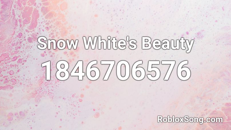 Snow White's Beauty Roblox ID