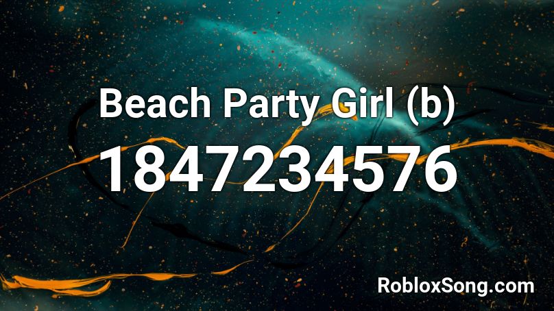 Beach Party Girl (b) Roblox ID