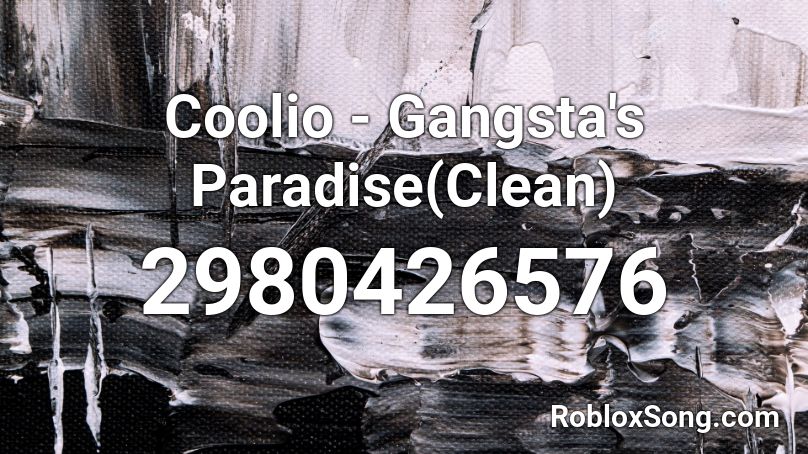 gangsters paradise roblox id code