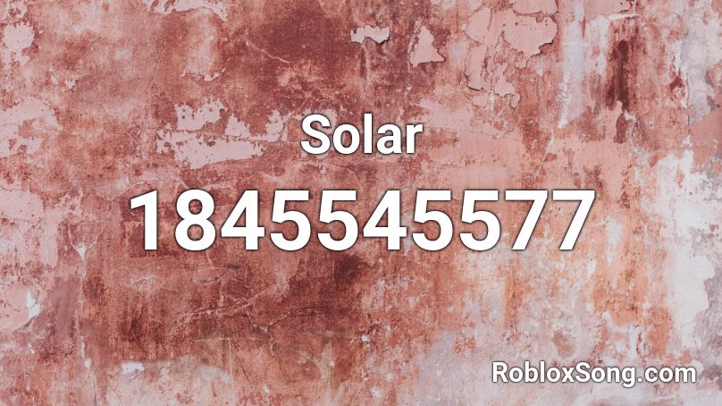 Solar Roblox ID