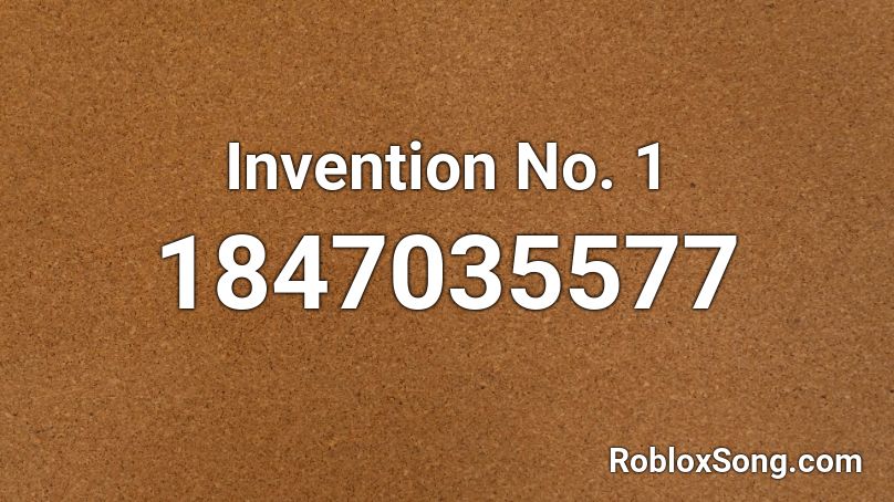 Invention No. 1 Roblox ID