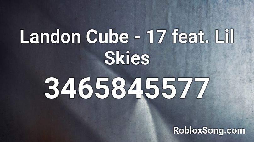 Landon Cube 17 Feat Lil Skies Roblox Id Roblox Music Codes - lil skies i roblox id